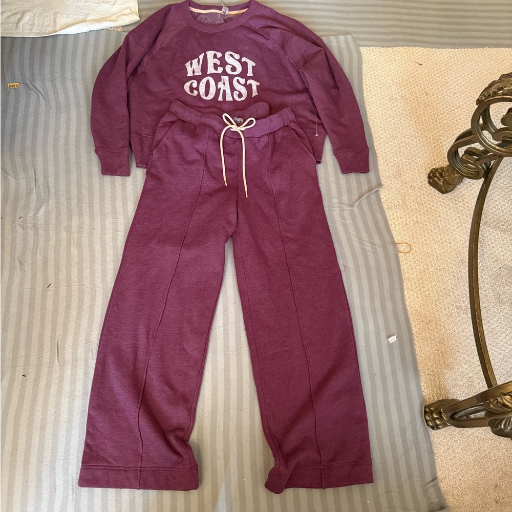 Lou & Grey Purple Crew Neck Sweater